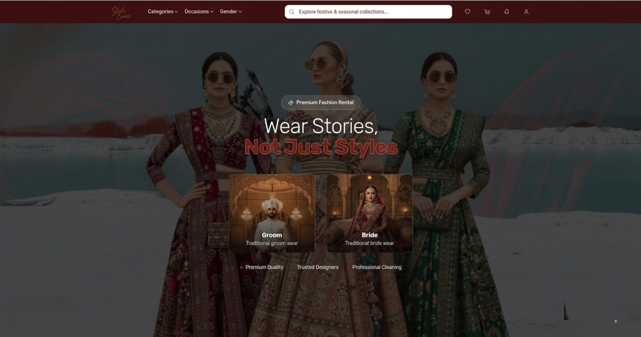StyleLanes - Wedding Outfit Rental Platform